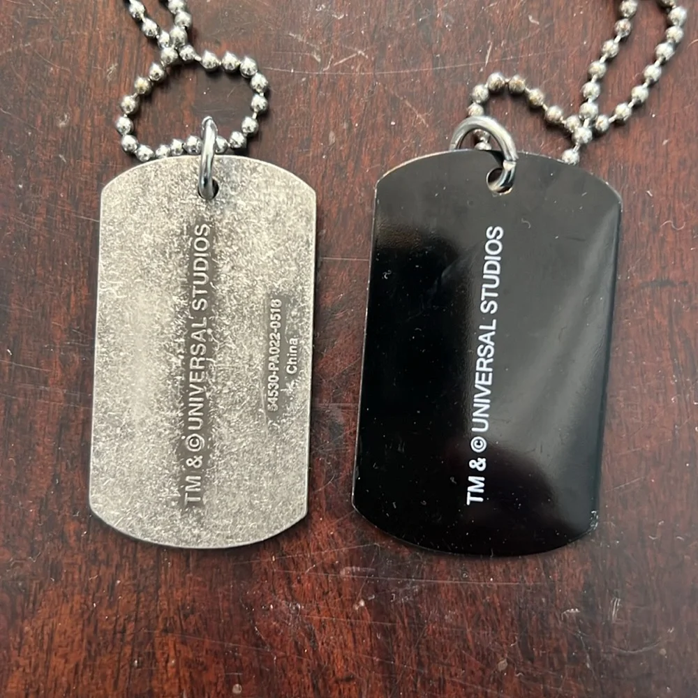 Skull Island Kong Dog Tag Necklace Universal Studios